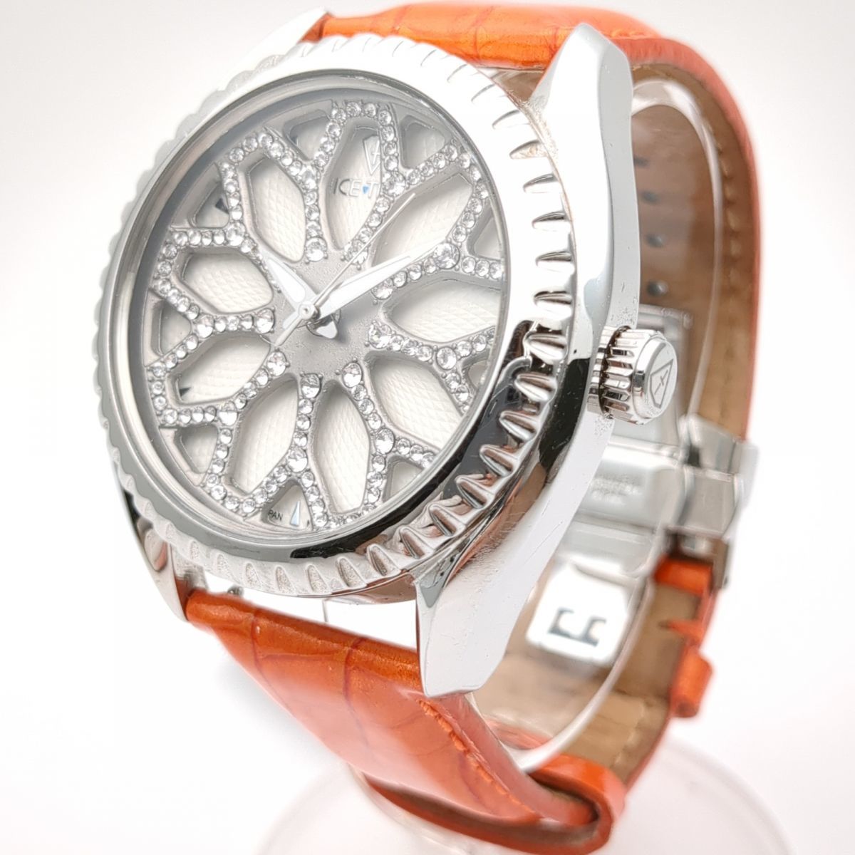 ICE TEK SPINNER 1 SW1.01-ST 31301 レザーベルト 日本製マイクロベアリング クォーツ 腕時計 スピナー アイステック ◆3109/宮竹店の画像2