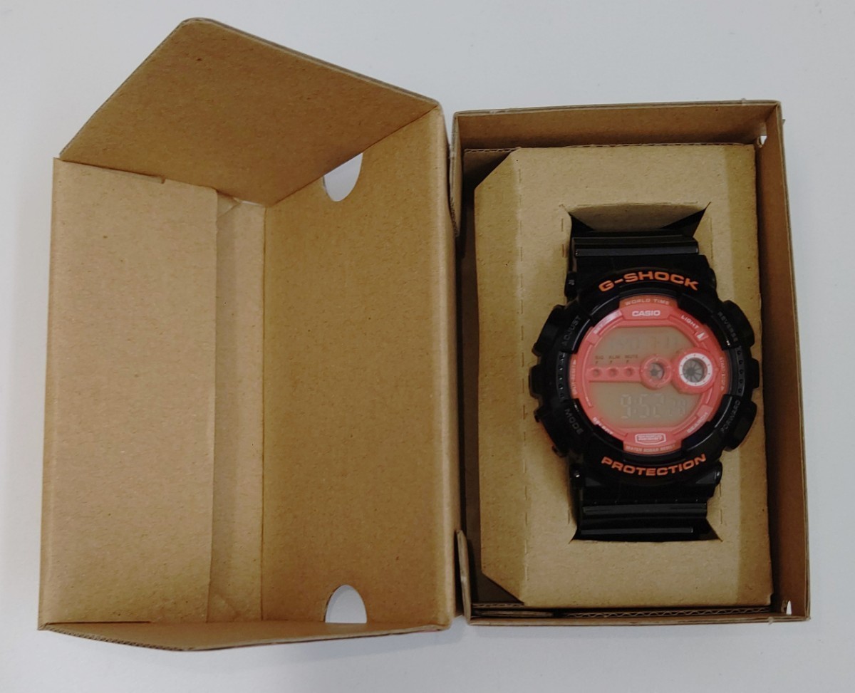 CASIO G-SHOCK GD-100HC-1JF ハイパーカラーズ オレンジ×ブラック デジタル 腕時計 美品 gshock_画像2