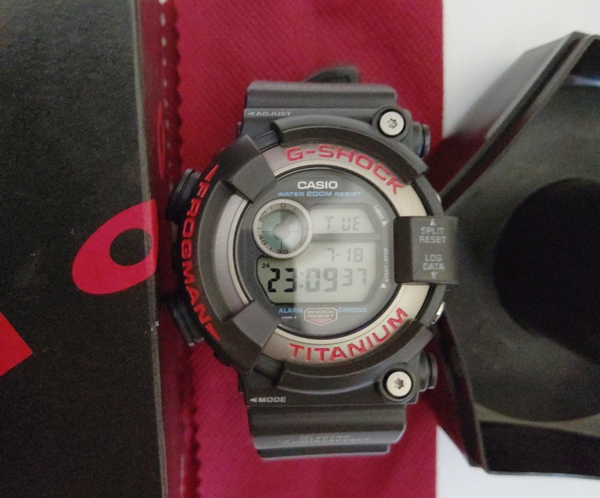 CASIO G-SHOCK DW-8200-1A デジタル 腕時計 フロッグマン FROGMAN 中古 gshock_画像1