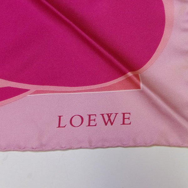  прекрасный товар Loewe шелк 100% шарф [327365]
