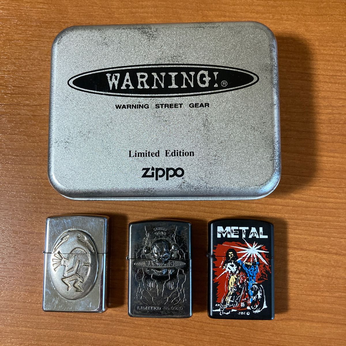 ZIPPO オイルライター WARNING STREET GEAR LIMITEDEDITION 他 2点