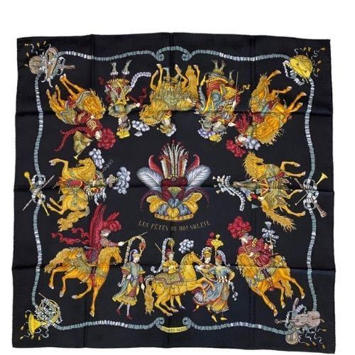 1スタ 1円スタート 極美品 箱有 HERMES エルメス カレ90 シルク