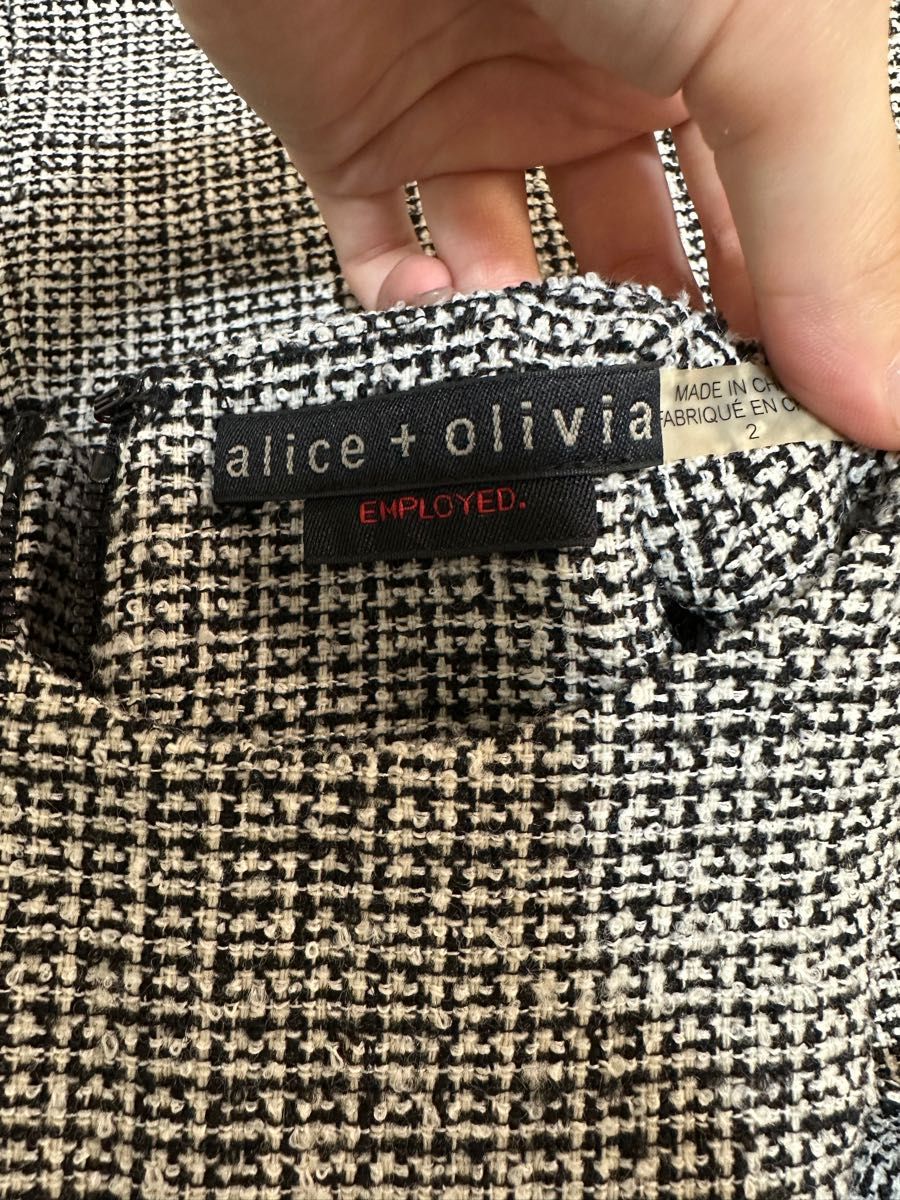 【ほぼ新品】alice+olivia  ツイードワンピース