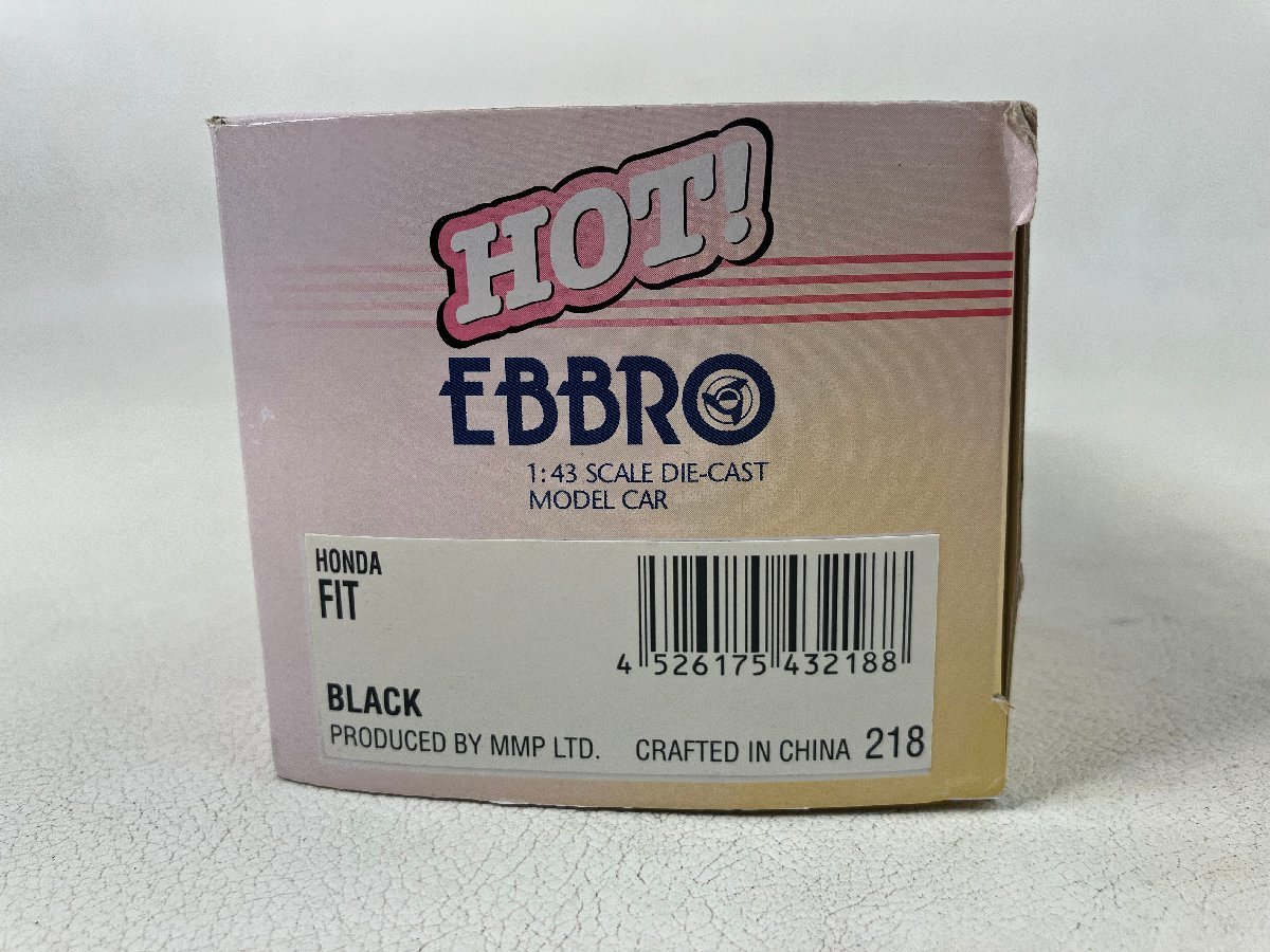 【未使用】1/43 EBBRO エブロ ホンダフィット FIT ブラック ミニカー JULKO_画像4