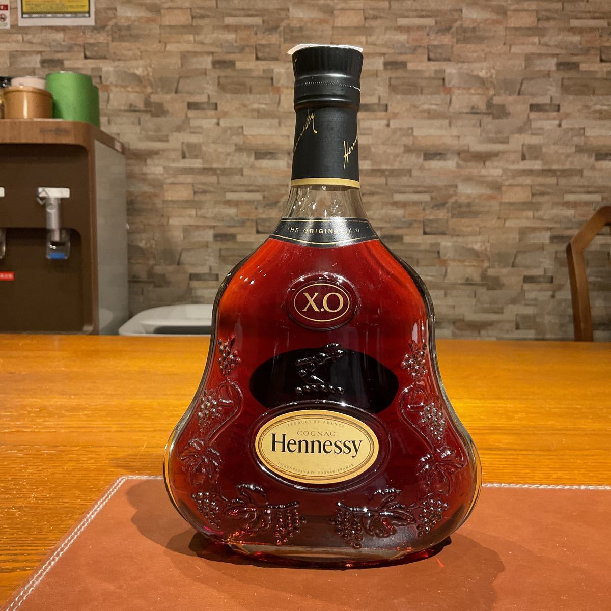 未開栓 Hennessy ヘネシー XO 黒キャップ クリアボトル ブランデー