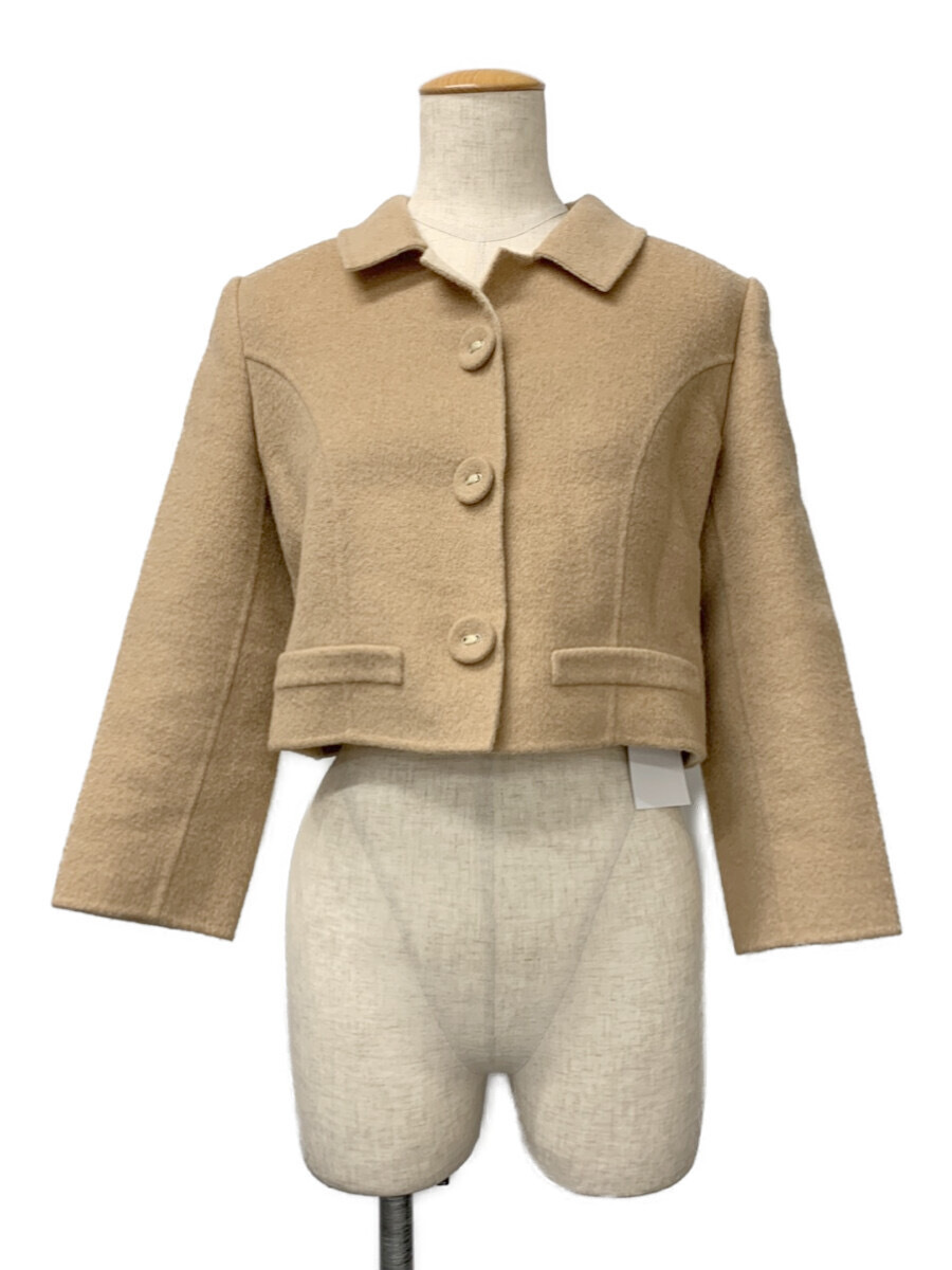 新入荷 ジャケット フォクシーブティック ウール 38 ベビーキャメル混