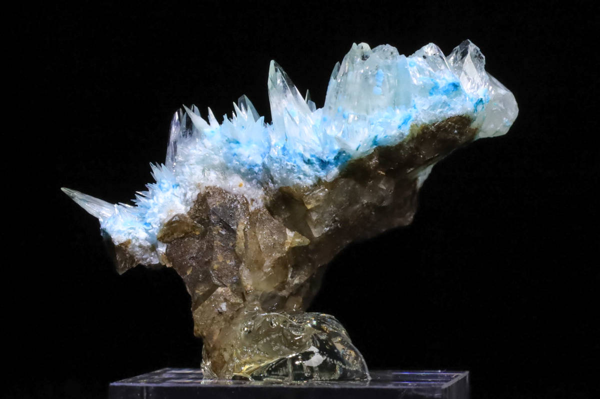 13g『希少結晶』パステルライトブルー アラゴナイト 美術品的結晶 原石