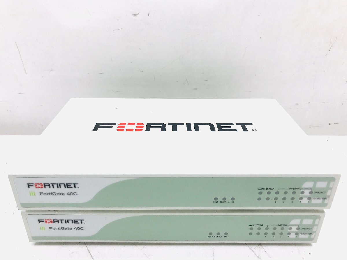 ★２台セットFortinet/フォーティネット ファイアウォールFortiGate-40C/FG-40C★本体のみ　_画像1