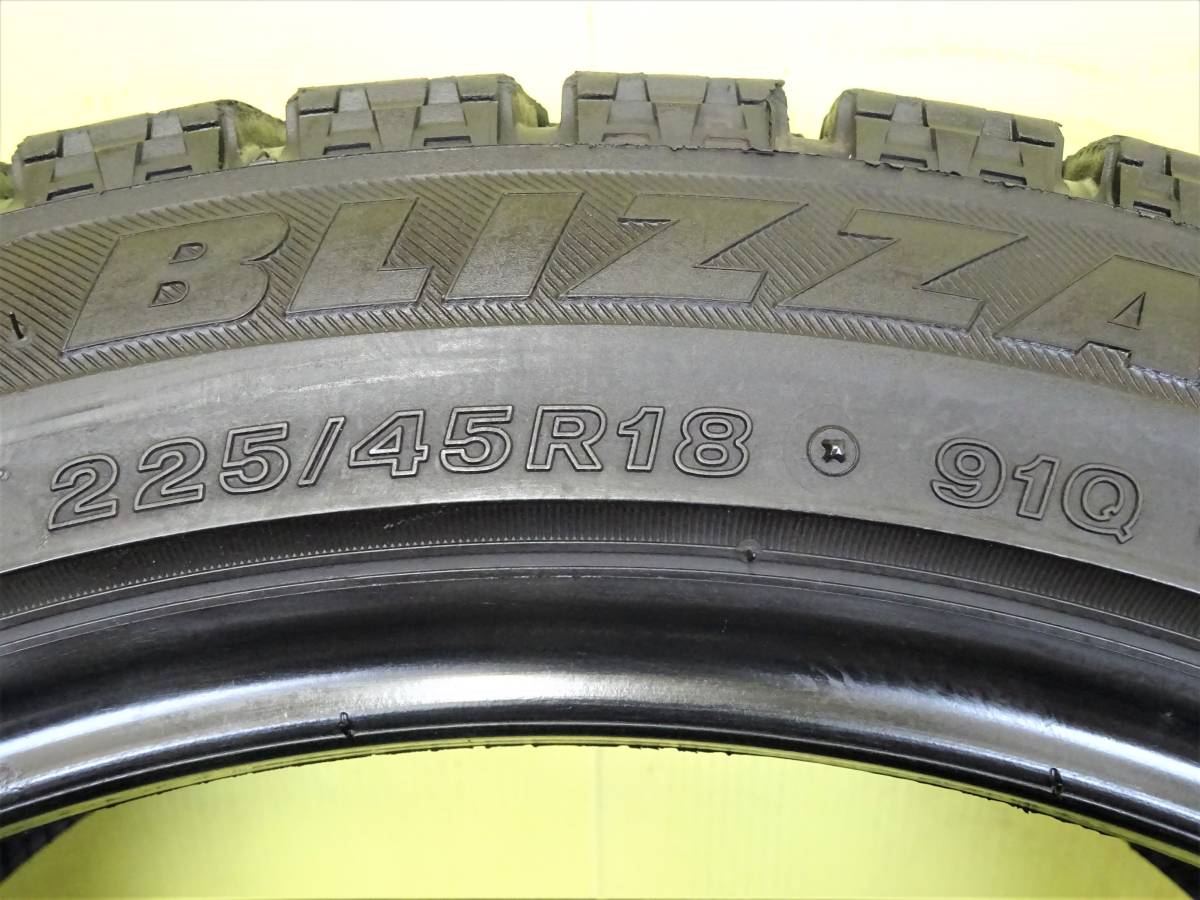 11168 中古 2本 225/45R18 91Q ブリヂストン ブリザック VRX BS 225 45 18 225-45-18 225/45/18_画像2