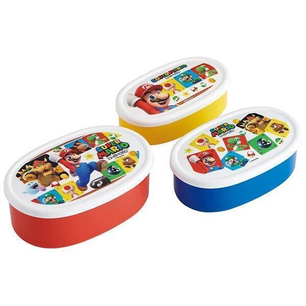  super Mario наклейка контейнер 3 шт. комплект антибактериальный гарнир кейс фрукты кейс емкость для хранения ребенок Kids мужчина девочка герой ske-ta-
