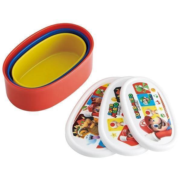  super Mario наклейка контейнер 3 шт. комплект антибактериальный гарнир кейс фрукты кейс емкость для хранения ребенок Kids мужчина девочка герой ske-ta-