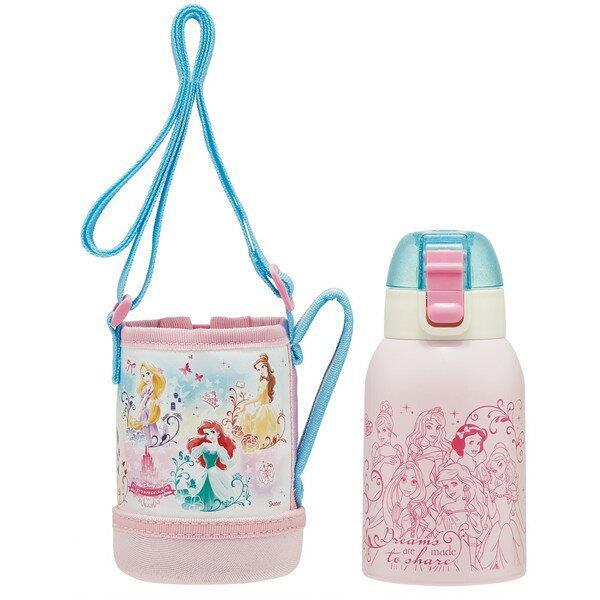 プリンセス 水筒 ステンレス ボトル 400ml カバー付 保冷 直飲み 子ども 子供 キッズ キャラクター スケーター ディズニー_画像2