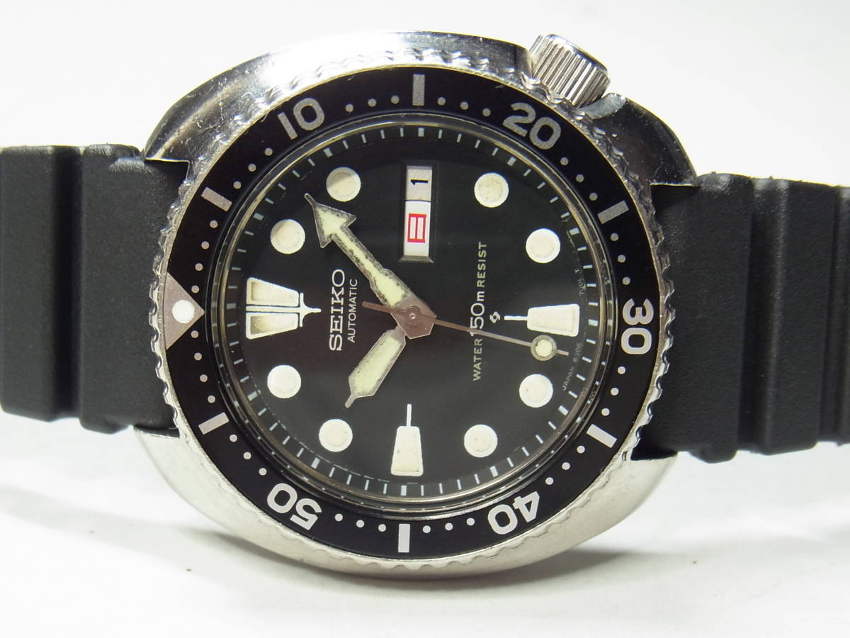 GINGER掲載商品】 2307 SEIKO 3rd 150ｍ オールドダイバー 6306 21石