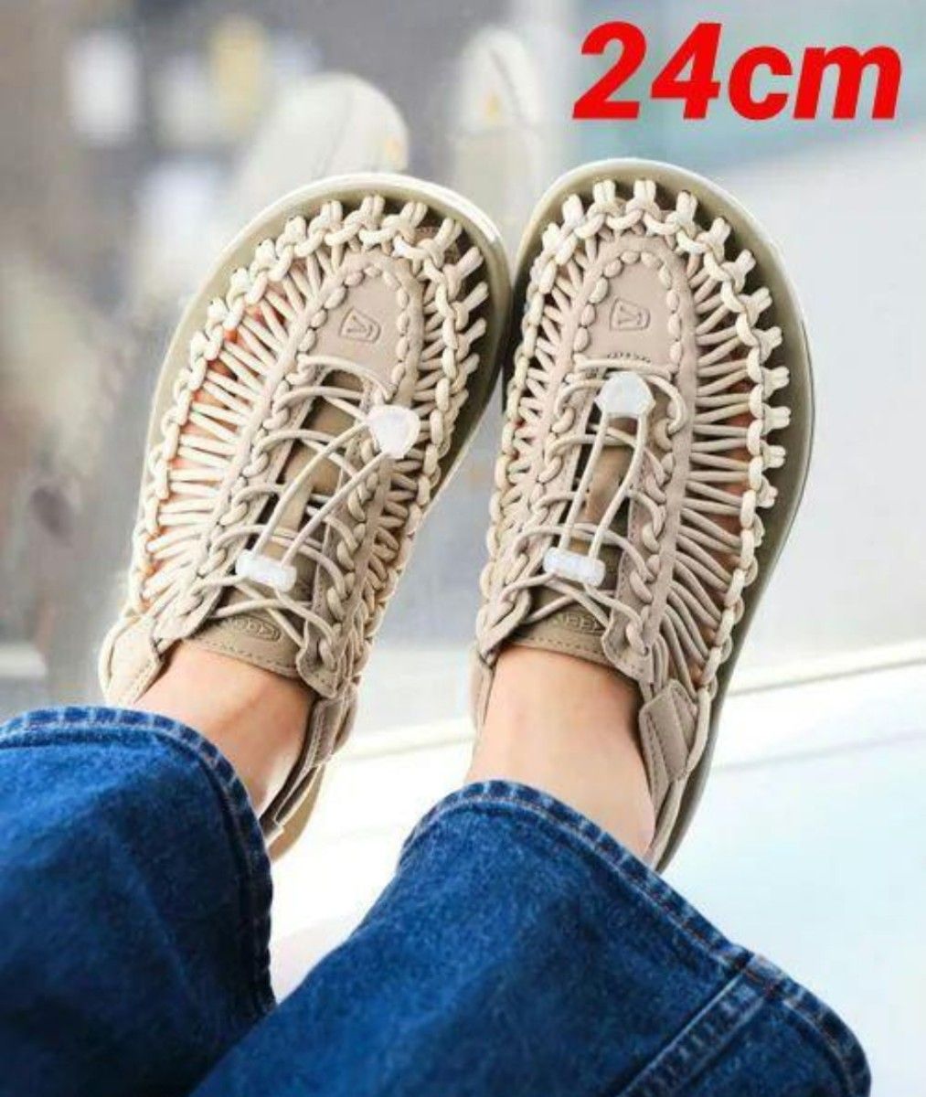 新品未使用】【別注】<KEEN>UNEEK サンダル 24cm BEIGE|PayPayフリマ
