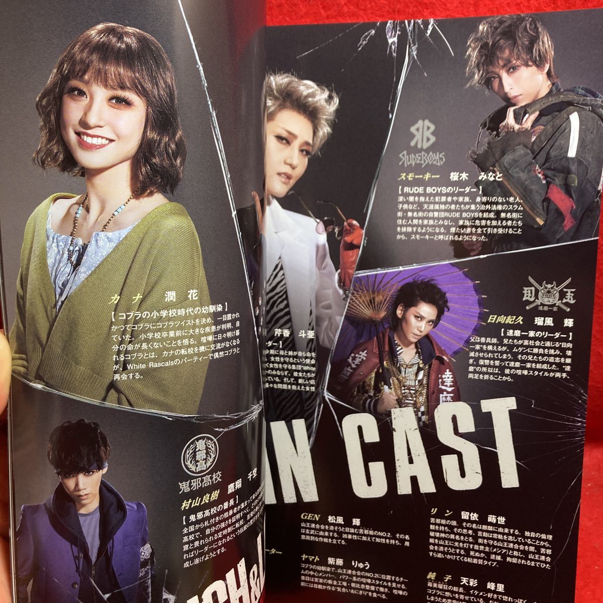 ▼TAKARAZUKA 東京宝塚劇場 宙組公演 2022 HiGH & LOW Capricciosa パンフレット 真風涼帆 潤花 芹香斗亜 桜木みなと 瑠風輝 鷹翔千空_画像6