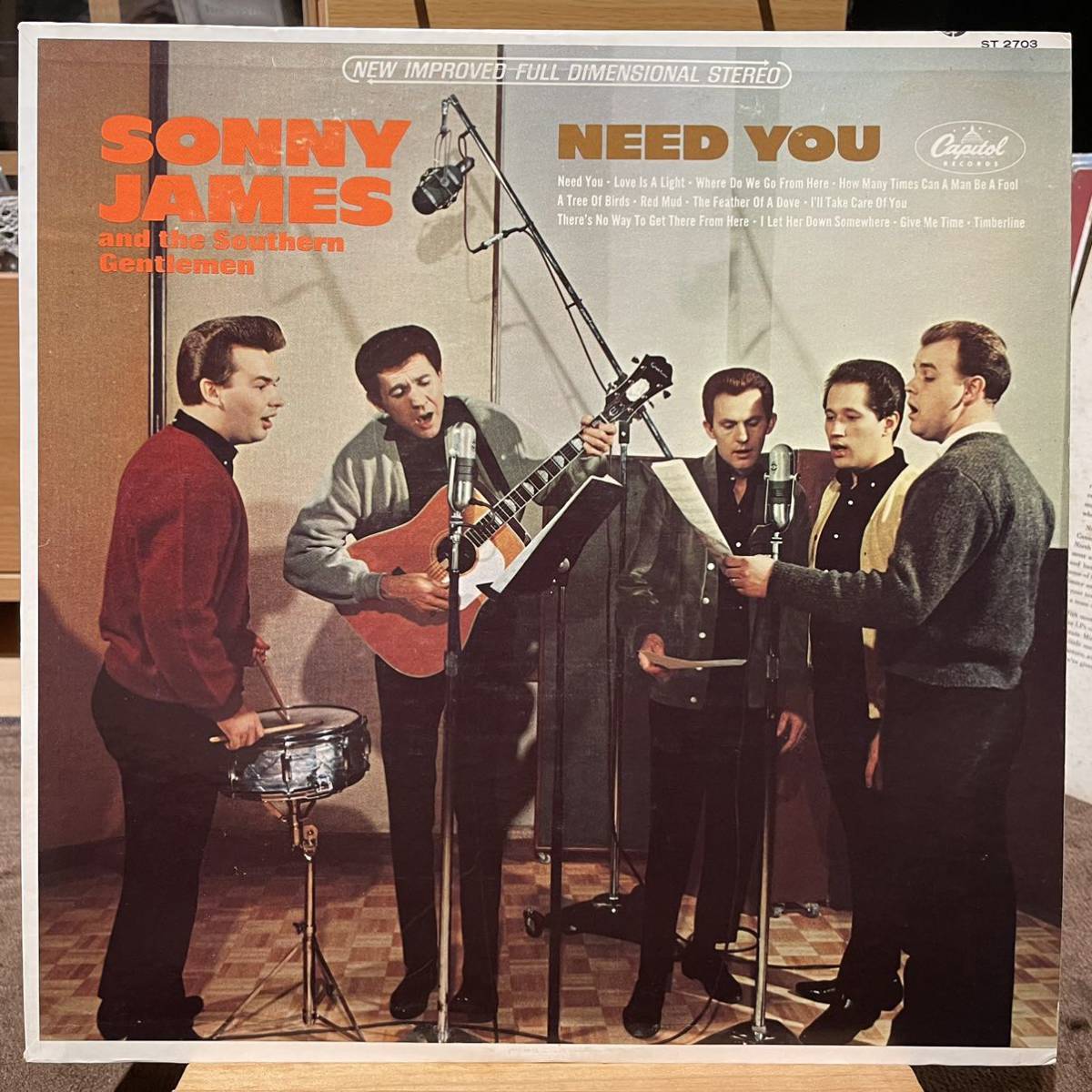 【US盤Org.虹レーベル】Sonny James And The Southern Gentlemen Need You (1968) Capitol Records ST 2703 美品_画像1