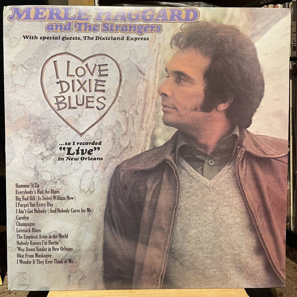【US盤Org.】Merle Haggard And The Strangers I Love Dixie Blues ... So I Recorded Live In New Orleans (1973) Capitol ST-11200の画像1