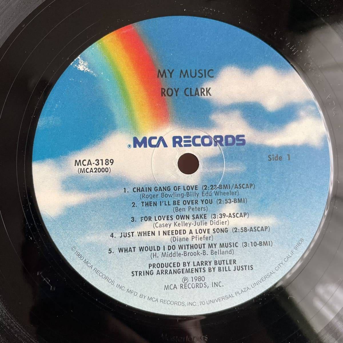 【US盤Org.】Roy Clark My Music (1980) MCA-3189 Larry Butler, Pete Drake参加_画像3