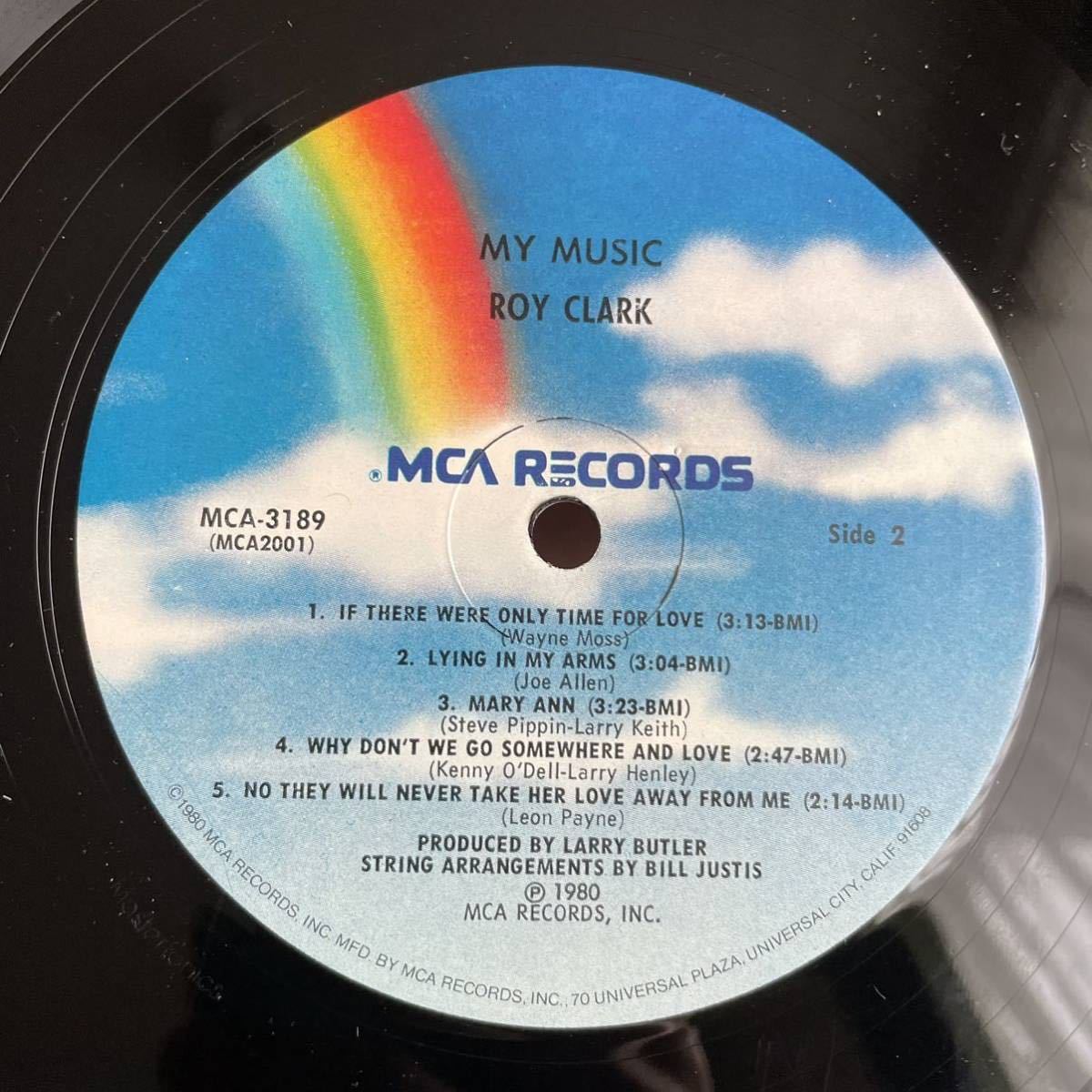 【US盤Org.】Roy Clark My Music (1980) MCA-3189 Larry Butler, Pete Drake参加_画像4