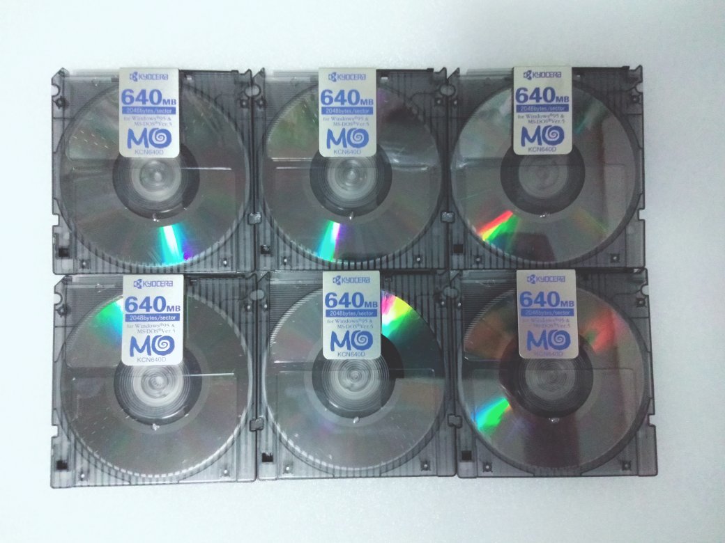 京セラ製MOディスク 640MB 6枚 (中古品、初期化済） | JChere雅虎拍卖代购