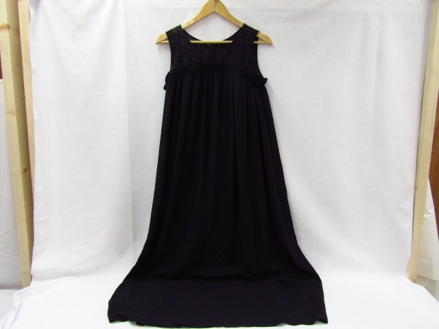 日本製 新品タグ付き MAITRESSE メトリーゼ ブラックワンピース ドレス ■1872_画像1