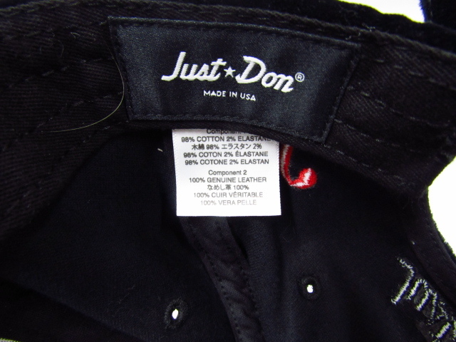 Just Don ジャストドン キャップ MADE IN USA 中古品 ◆12012_画像9