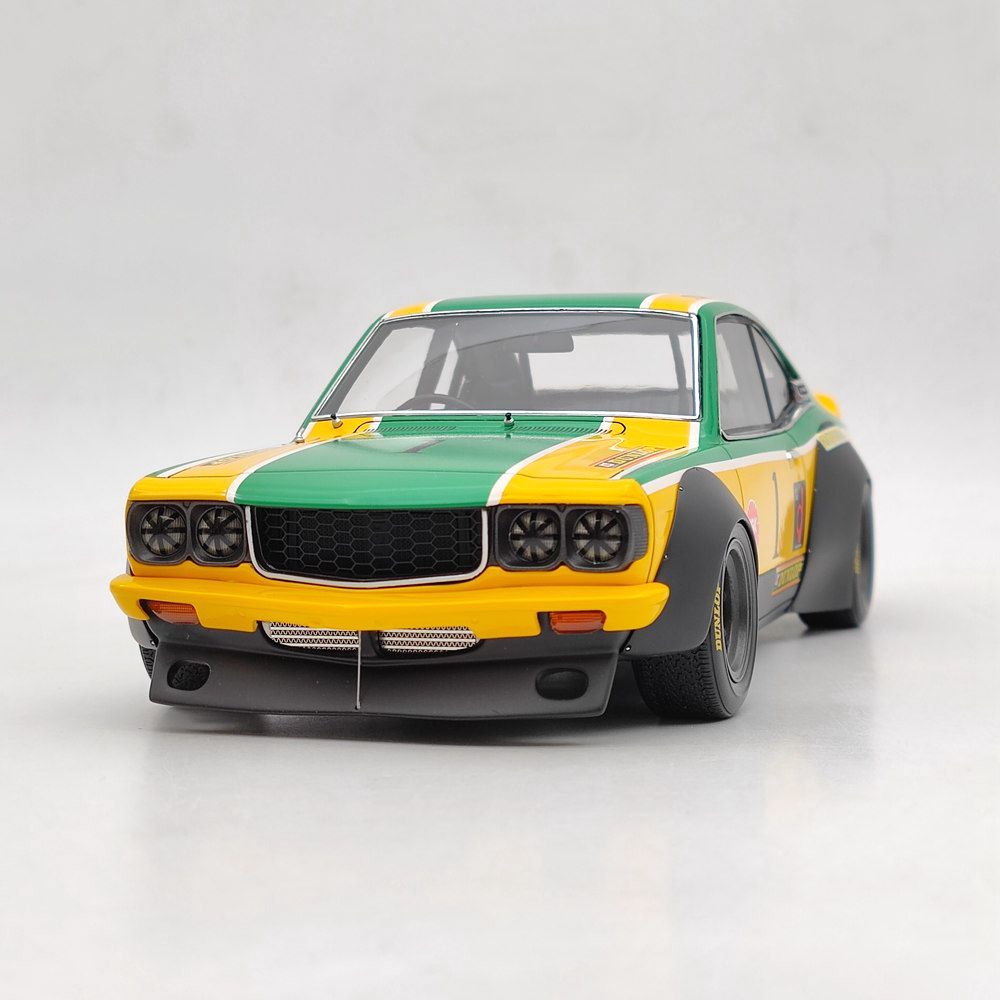 IG 2027 1/18 Mazda Savanna (S124A) Racing Yellow/Green イグニッションモデル サバンナ RX-3 レーシング GT-R_画像1