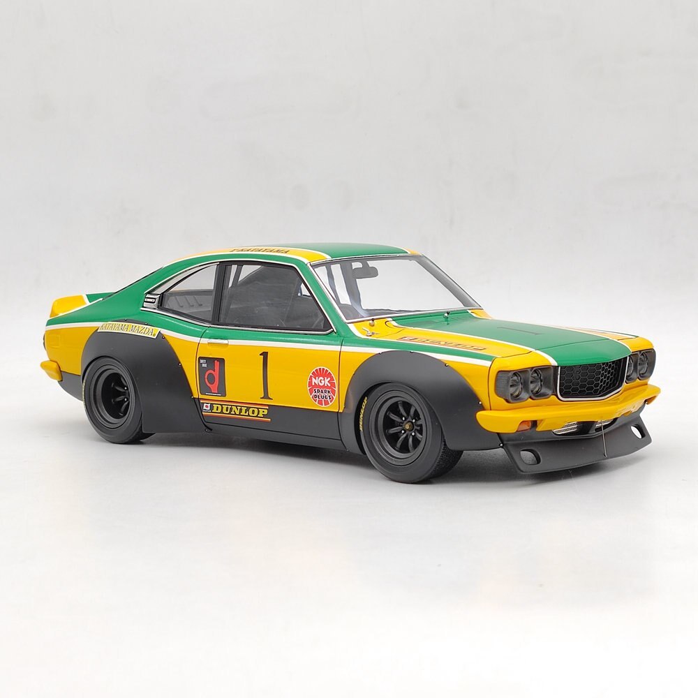 IG 2027 1/18 Mazda Savanna (S124A) Racing Yellow/Green イグニッションモデル サバンナ RX-3 レーシング GT-R_画像2