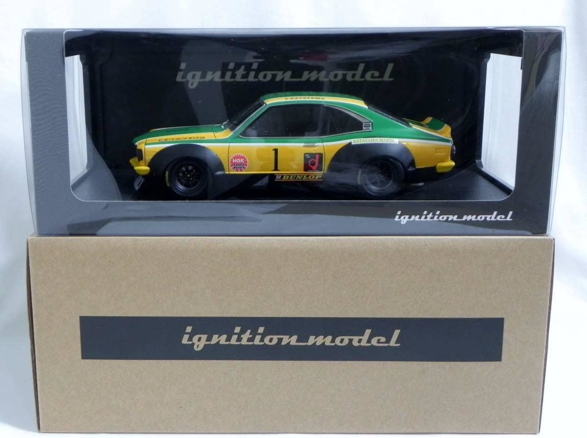 IG 2027 1/18 Mazda Savanna (S124A) Racing Yellow/Green イグニッションモデル サバンナ RX-3 レーシング GT-R_画像9