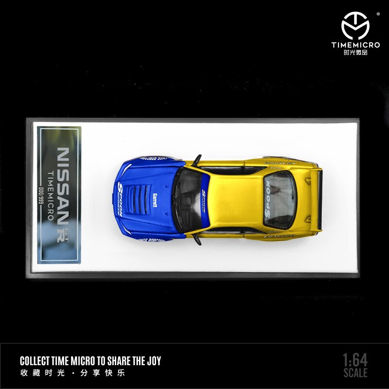 1/64スケール （フィギュア付）NISSAN GTR34オープンカバースプーンモデルカーコレクション & ディスプレイ用_画像6