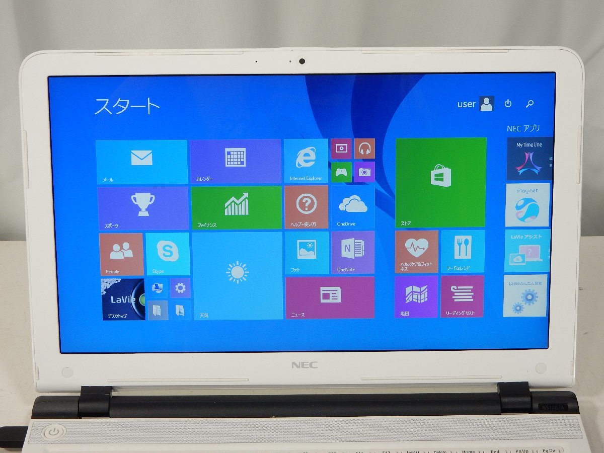 美品 NEC LAVIE Note Standard NS100/A1W PC-NS100A1W Win8.1 ジャンク