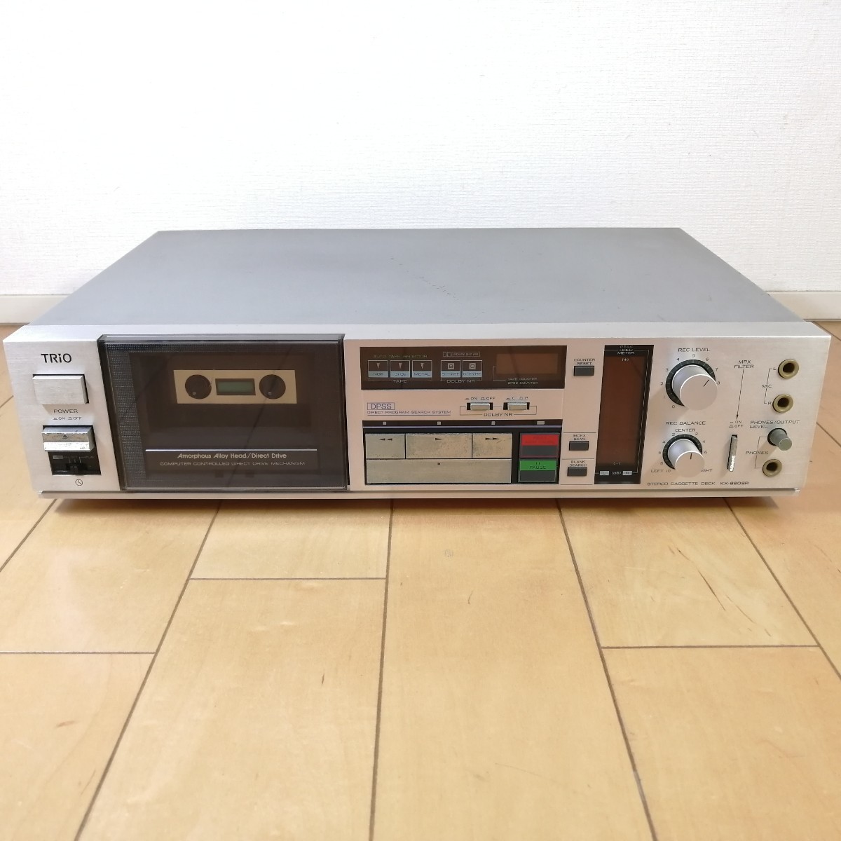 信頼】 希少!! TRIO ステレオカセットデッキ KX-880SR 日本製!! 一般