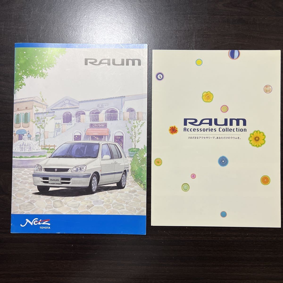  Toyota Raum main catalog + option catalog EXZ10 EXZ15 series out of print car valuable rare 