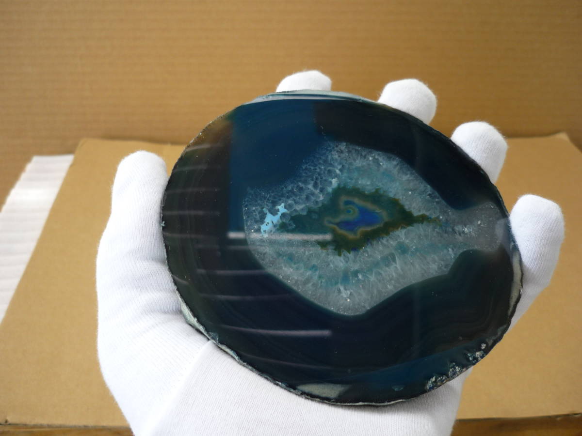 メノウスライス　瑪瑙　めのう　agate　350ｇ_画像5