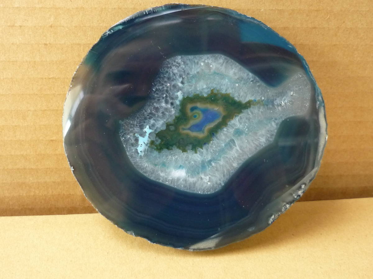 メノウスライス　瑪瑙　めのう　agate　350ｇ_画像1