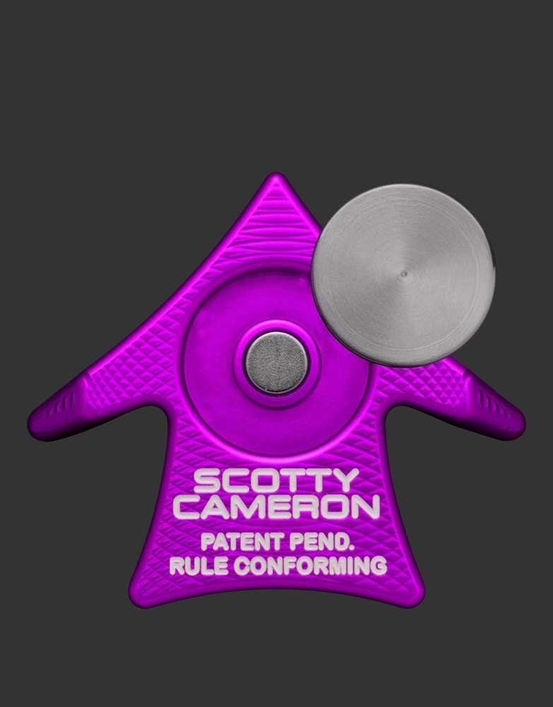 スコッティ・キャメロン Scotty Cameron - Aero Alignment Tool - Bright Dip Violet ボールマーカー マルディグラ記念 新品 限定品_サンプル画像