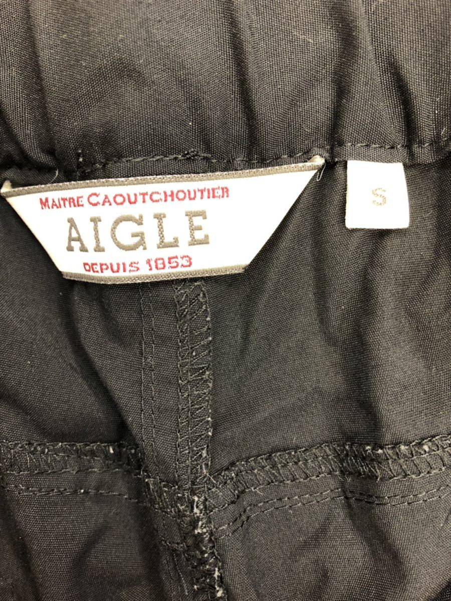 AIGLE エーグル　ストレッチ　ショートパンツ　ショーツ　黒　メンズS ハーフパンツ _画像6