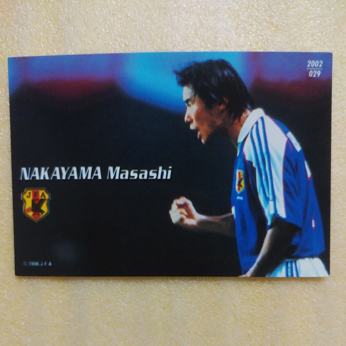 ２００２カルビーサッカー日本代表カード№２９中山雅史_画像1