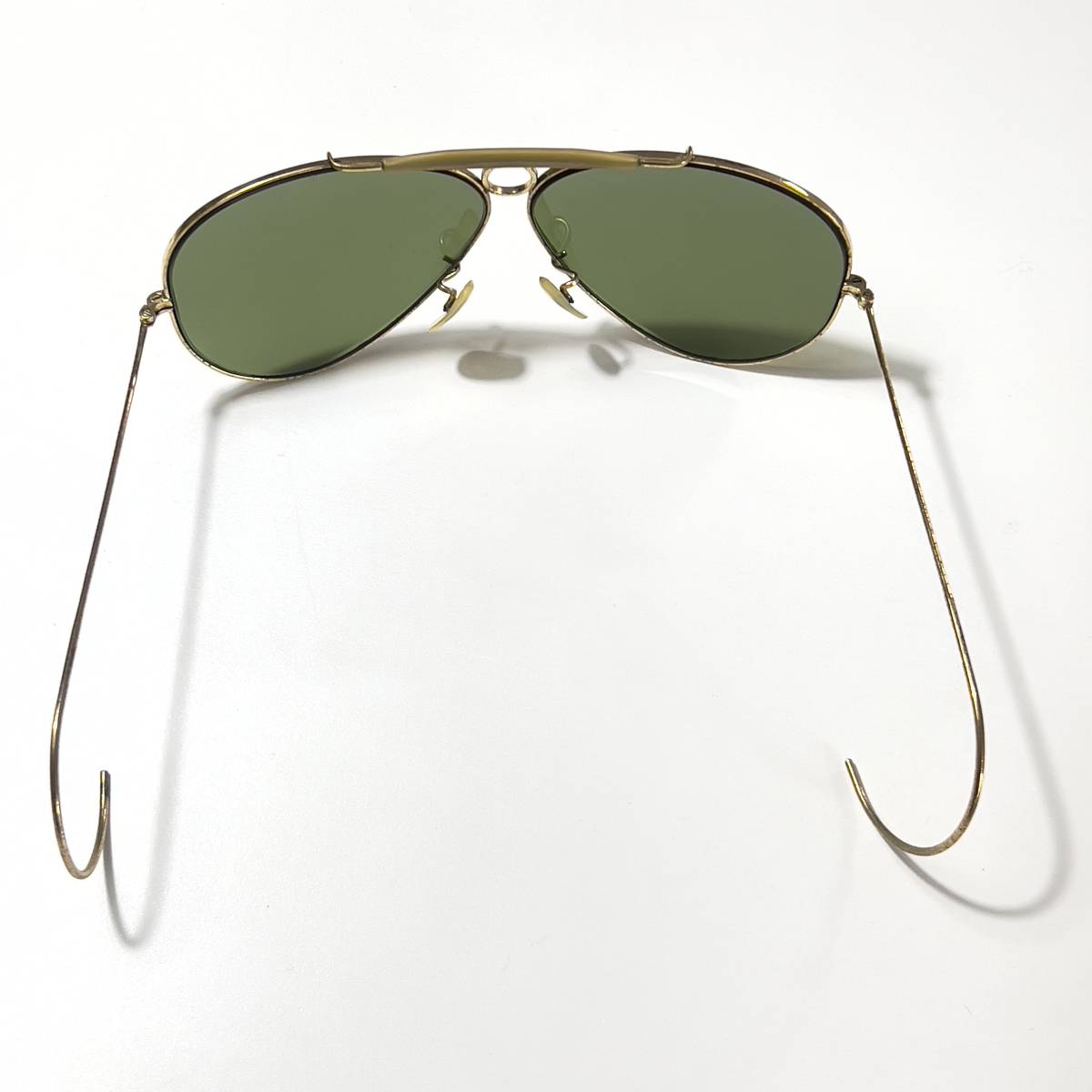 ◆70s Vintage B&L Ray-Ban ヴィンテージ ボシュロム社製 レイバン SHOOTER シューター レア 上部砂打 サングラス eyewear