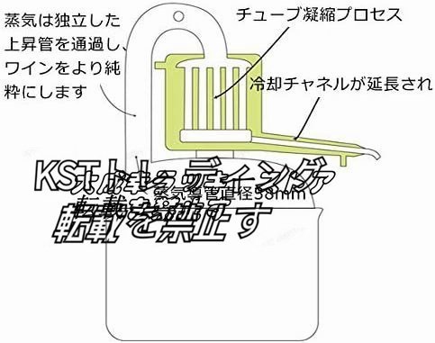 品質保証 15L蒸留器 良い冷却効純露 酒 蒸留水 発酵器 酒かん器 浄水