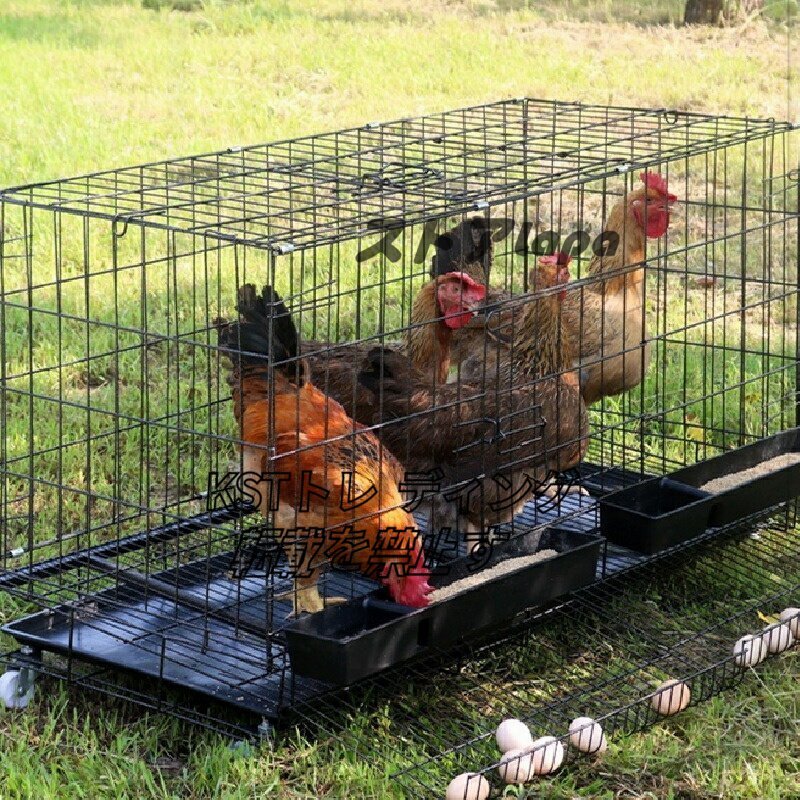  special price extra-large folding chicken small shop automatic eg roll cage, hood bowl, tray, aquarium attaching chi gold cage breeding cage 120*50*65cm chicken small shop 