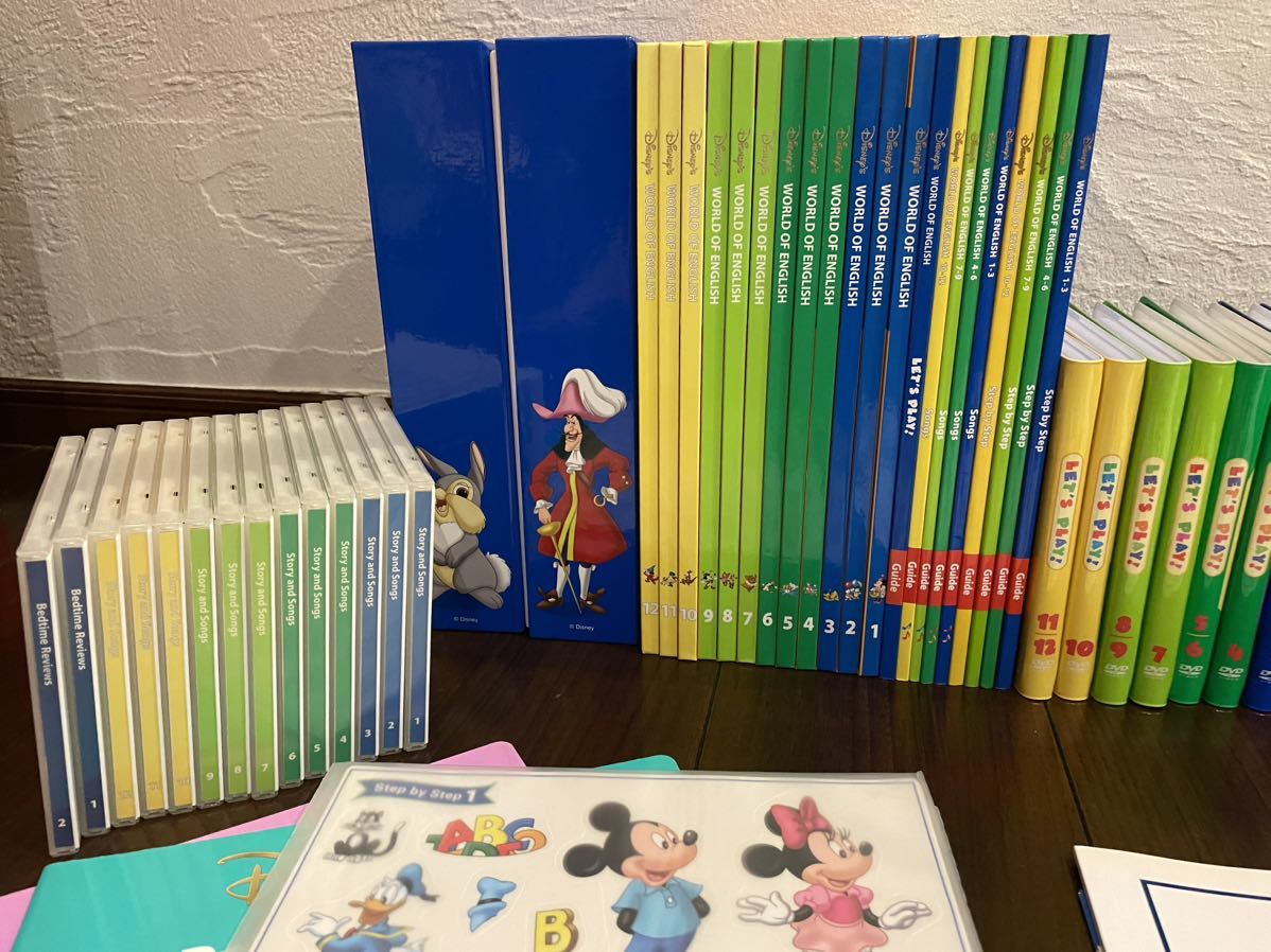 Disney world of English 】DVD CD カード絵本ディズニー Disney world of English 】DVD CD カード絵本ディズニー