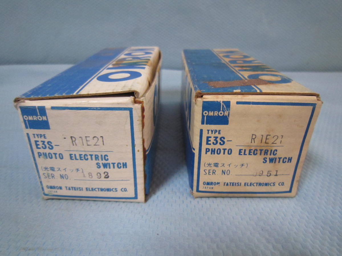 OMRON PHOTO ELECTRIC SWITCH E3S-R1E21 光電スイッチ*2個_画像1