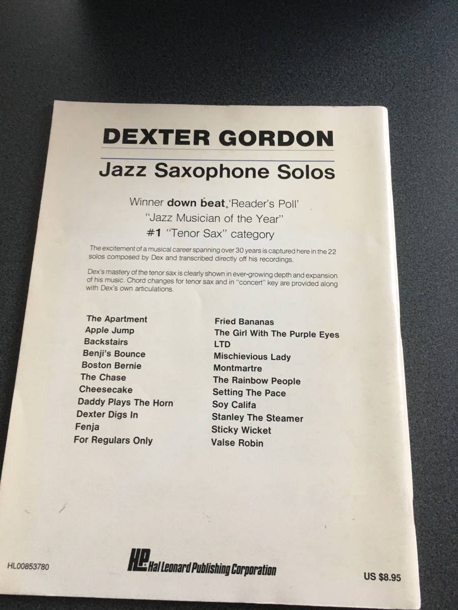 ◆◇デクスター・ゴードン／ジャズ・サクソフォン・ソロ集【Dexter Gordon Jazz Saxophone Solos】◇◆_画像4