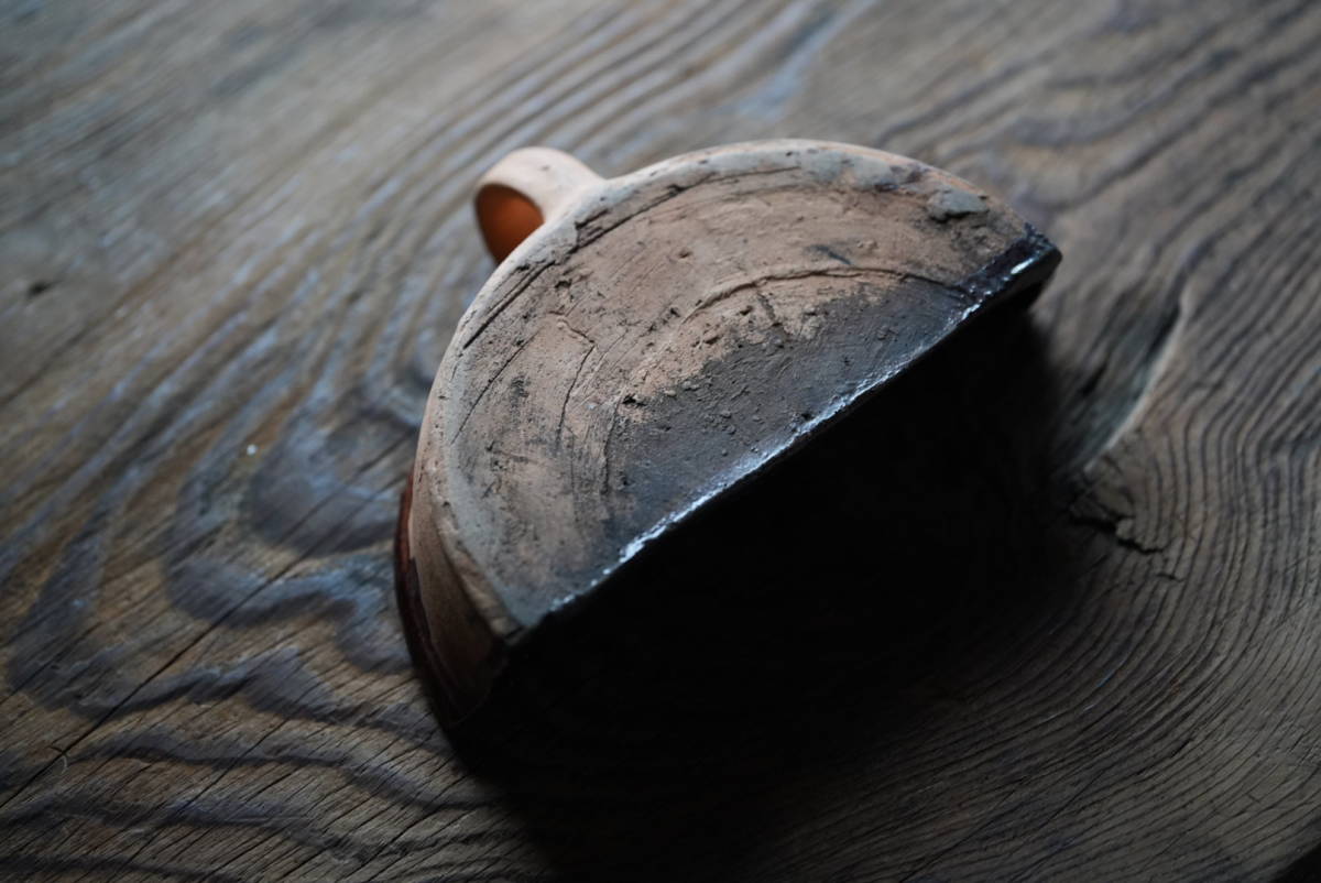  старый Bay kdo Apple для рука имеется горшок / 1800 годы (19 век )* Франция / античный старый инструмент ..
