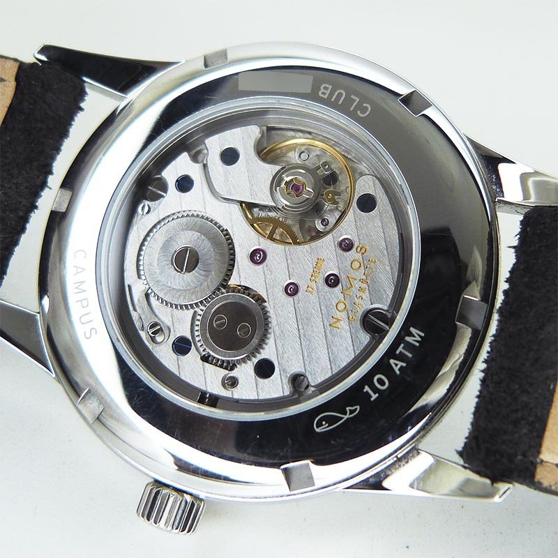 中古美品ノモス【NOMOS】 CL1A1BL238CP クラブ38 キャンパスナイト 手巻