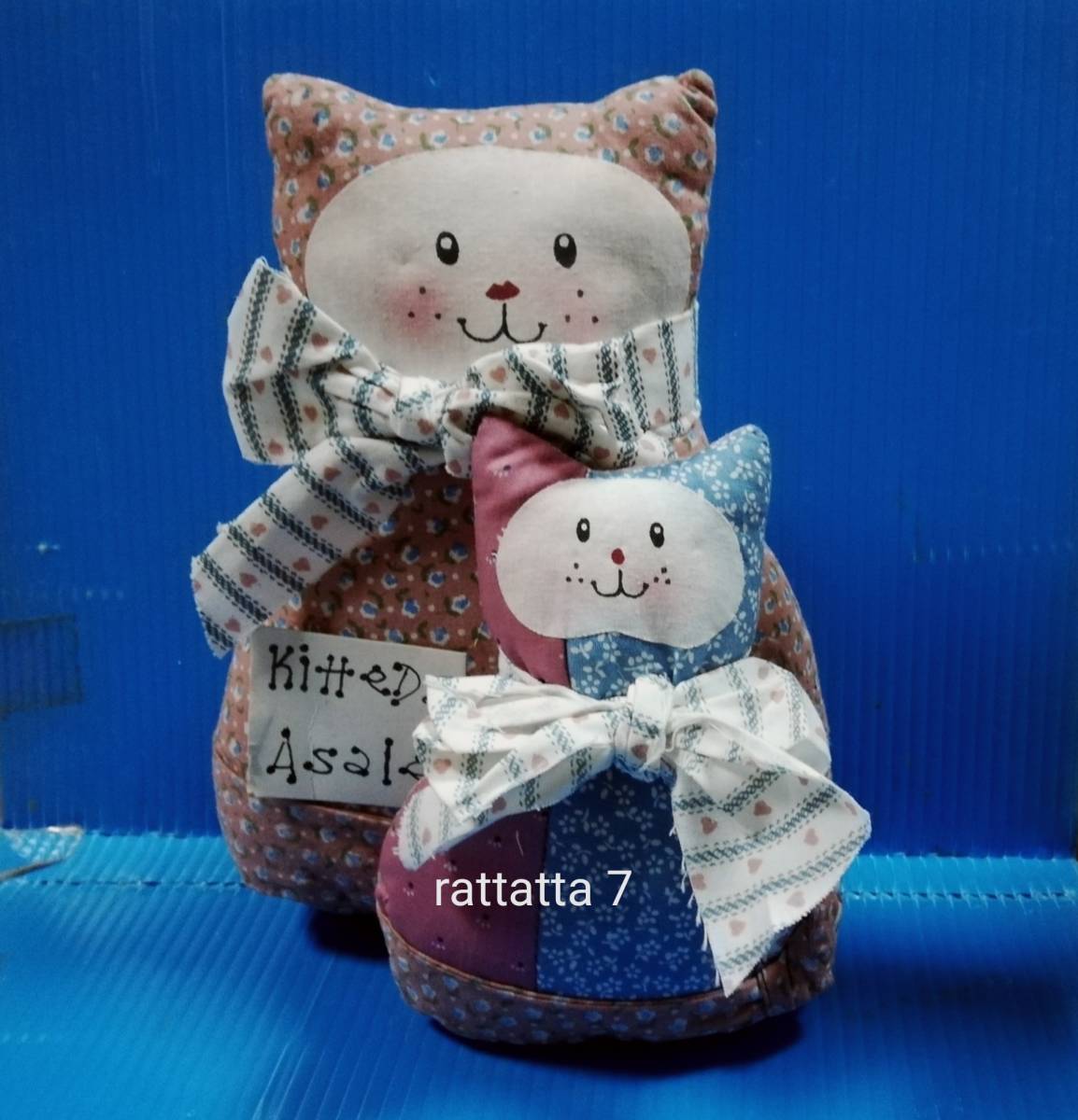 ☆猫☆ネコ☆布製☆パッチワーク☆人形☆ぬいぐるみ☆雑貨 ☆猫☆ネコ☆布製☆パッチワーク☆人形☆ぬいぐるみ☆雑貨