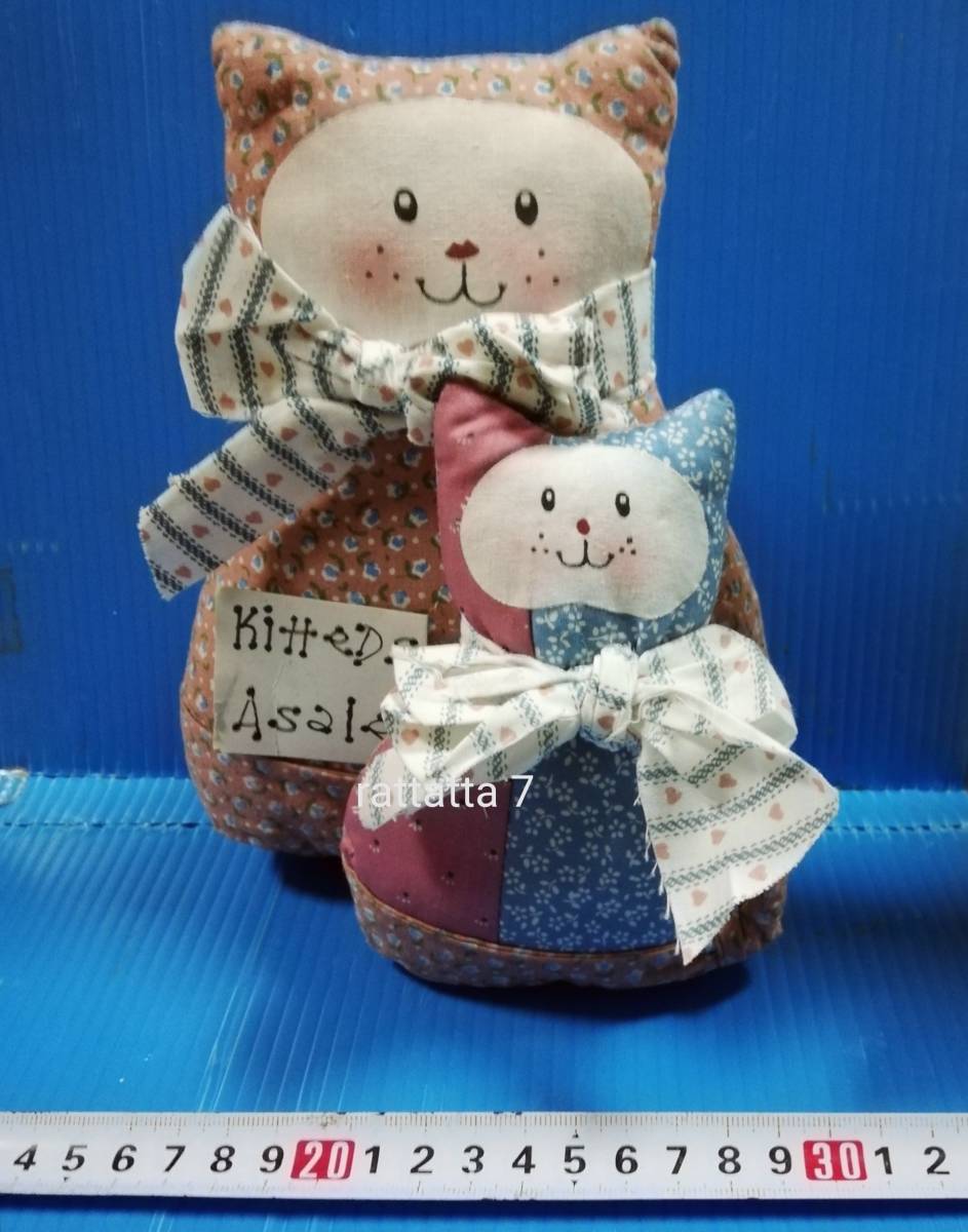 ☆猫☆ネコ☆布製☆パッチワーク☆人形☆ぬいぐるみ☆雑貨 ☆猫☆ネコ☆布製☆パッチワーク☆人形☆ぬいぐるみ☆雑貨