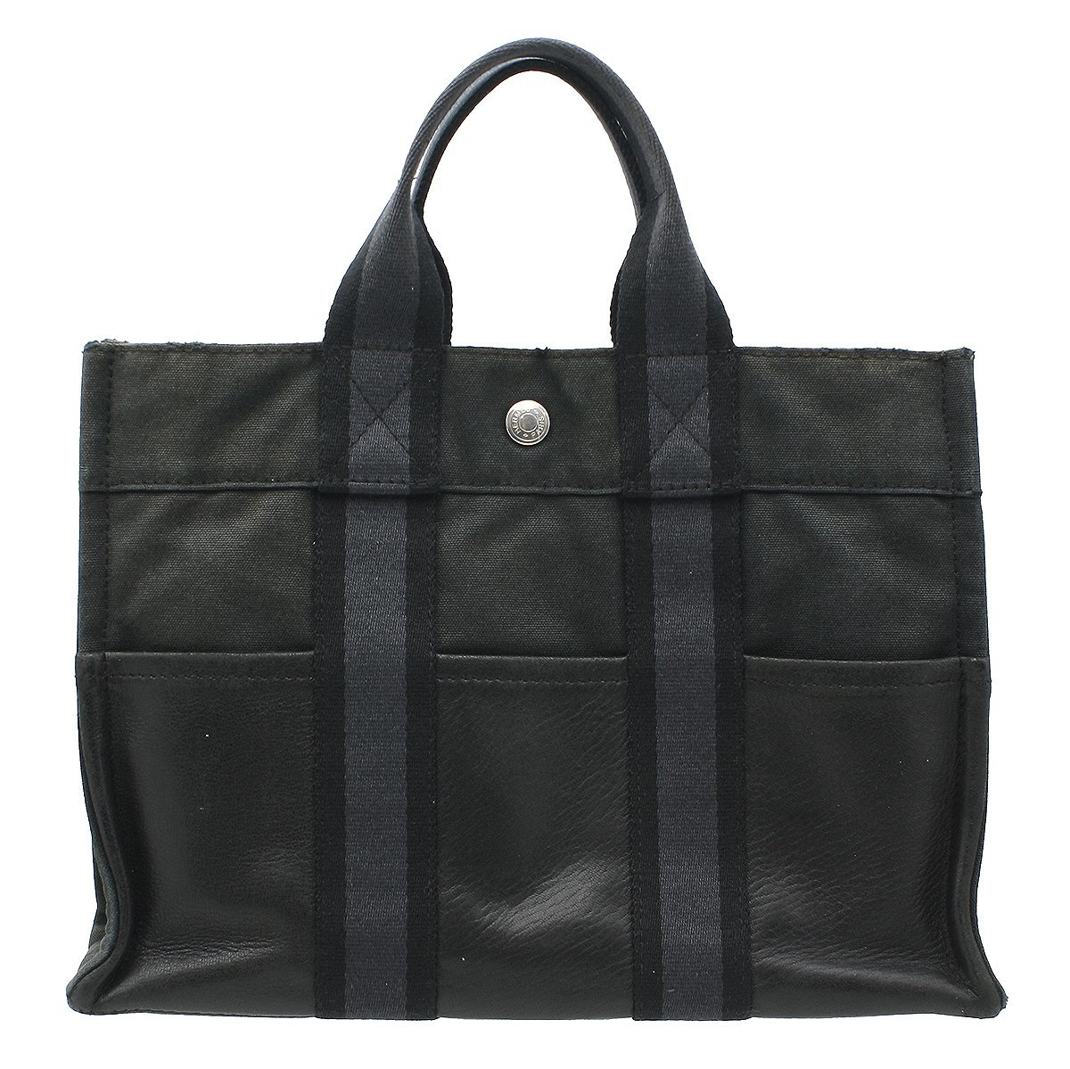 新素材新作 エルメス ★A2737 フールトゥPM レディース★ メンズ HERMES ブラック×ダークグレー ハンドバッグ ハーフレザー フールトゥ 新素材新作 エルメス ★A2737 フールトゥPM レディース★ メンズ HERMES ブラック×ダークグレー ハンドバッグ ハーフレザー フールトゥ