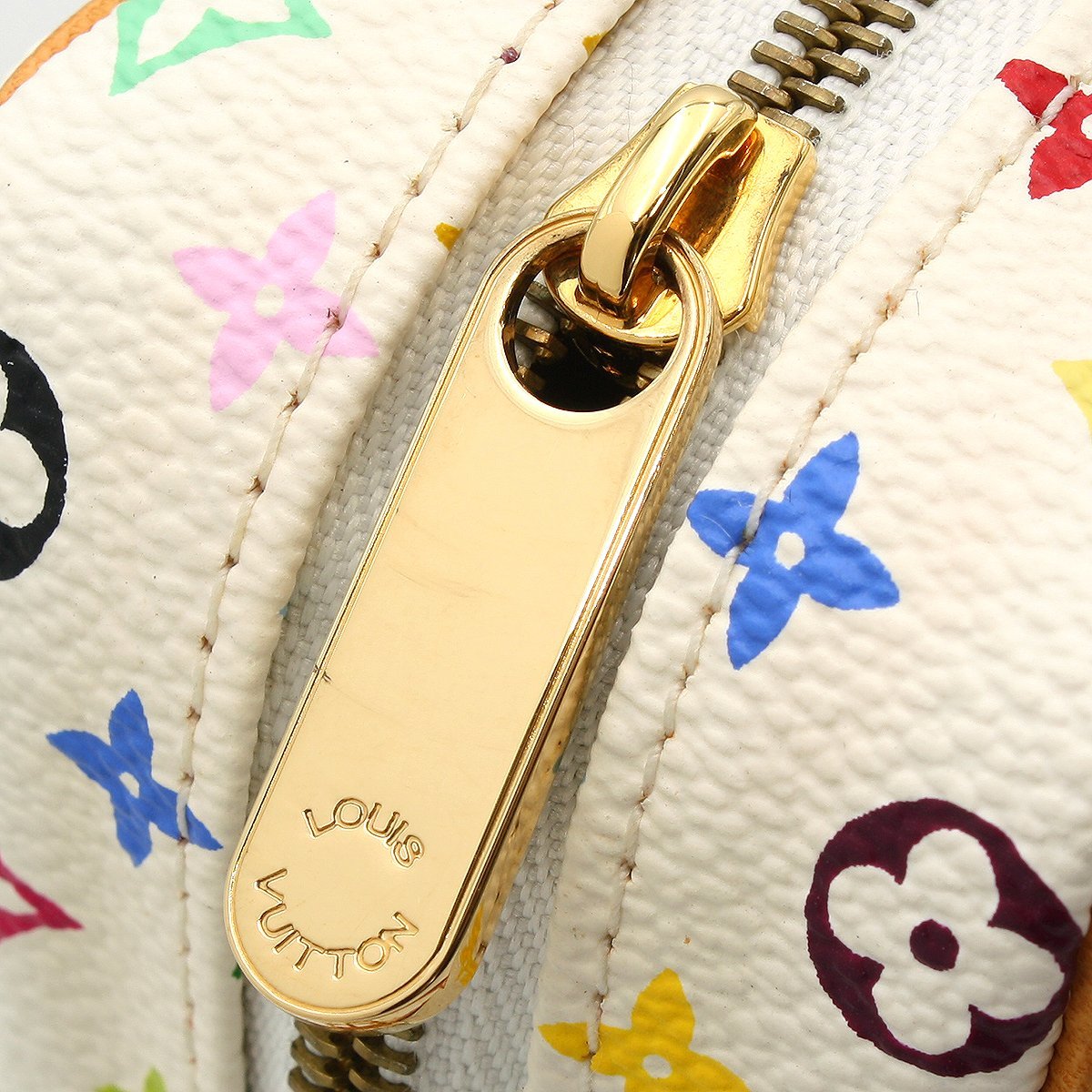 ★A2851 新同!! ルイヴィトン モノグラム マルチカラー トゥルース ワピティ ポーチ M58033 ブロン LOUIS VUITTON レディース★_画像8